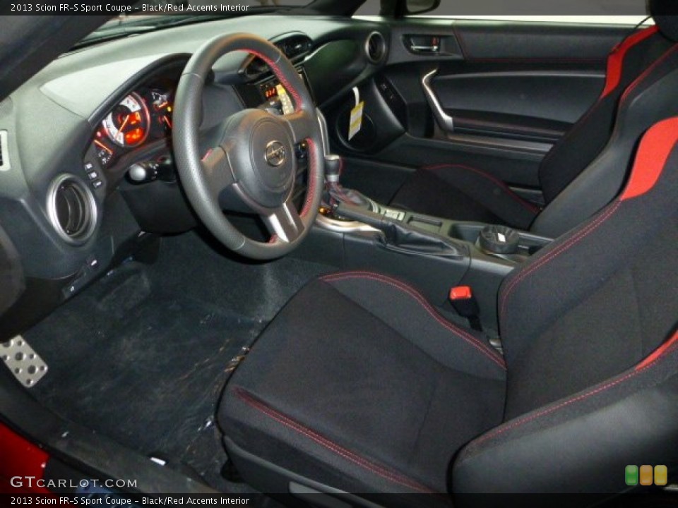 Black/Red Accents Interior Prime Interior for the 2013 Scion FR-S Sport Coupe #68427380