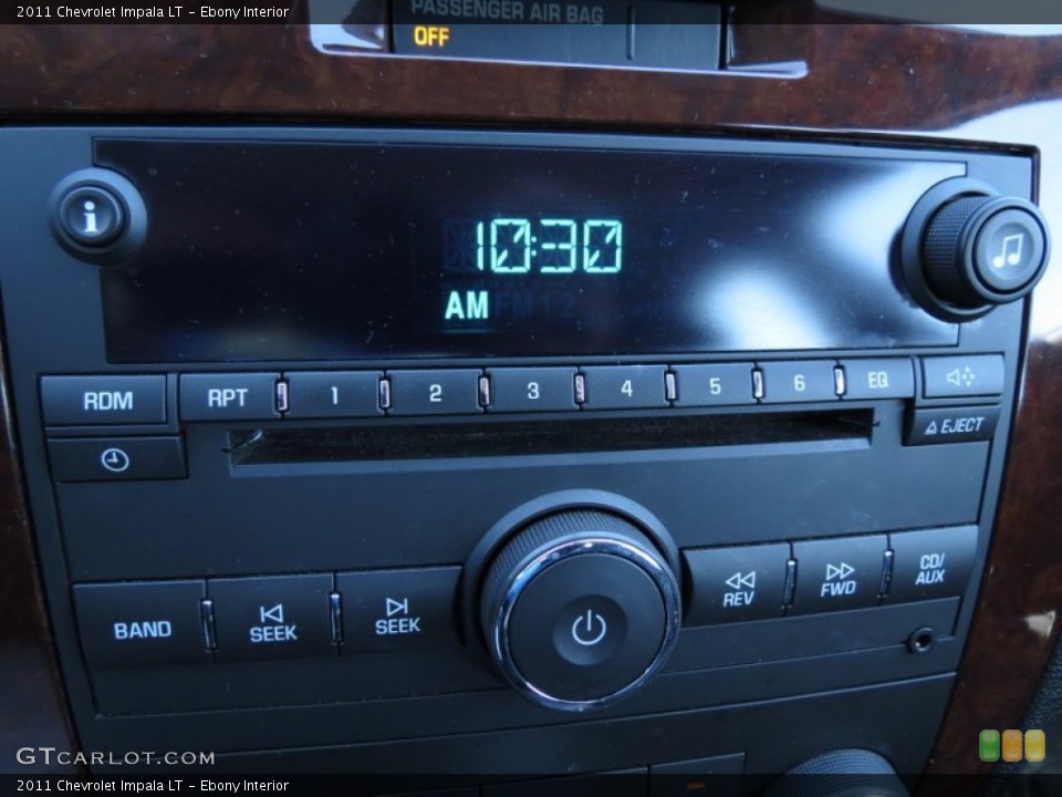 Ebony Interior Audio System for the 2011 Chevrolet Impala LT #68428340