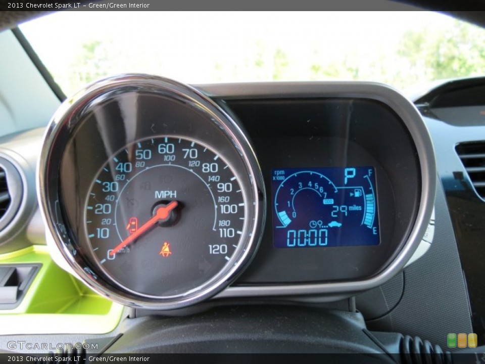 Green/Green Interior Gauges for the 2013 Chevrolet Spark LT #68428502