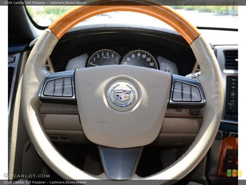 Cashmere/Ebony Interior Steering Wheel for the 2008 Cadillac XLR Roadster #68428637