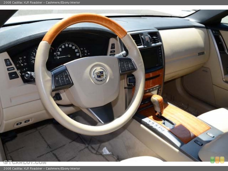 Cashmere/Ebony Interior Steering Wheel for the 2008 Cadillac XLR Roadster #68428646