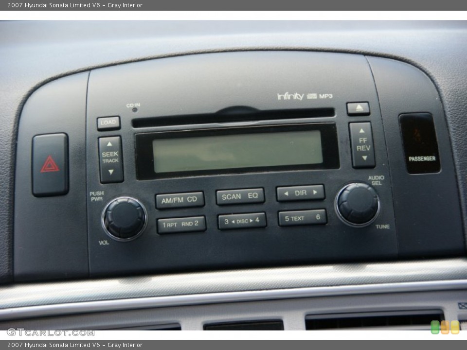 Gray Interior Audio System for the 2007 Hyundai Sonata Limited V6 #68429321