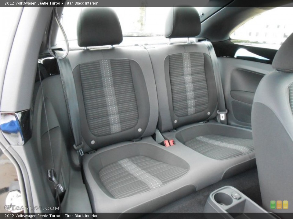 Titan Black Interior Rear Seat for the 2012 Volkswagen Beetle Turbo #68432016