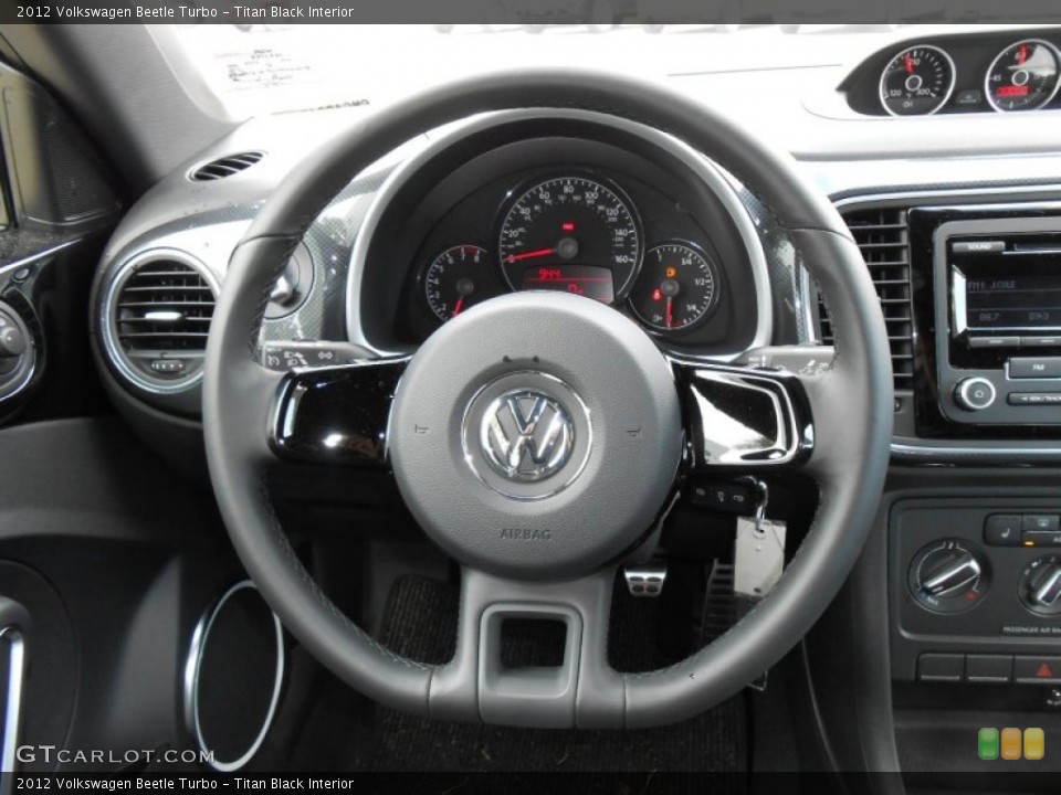 Titan Black Interior Steering Wheel for the 2012 Volkswagen Beetle Turbo #68432036