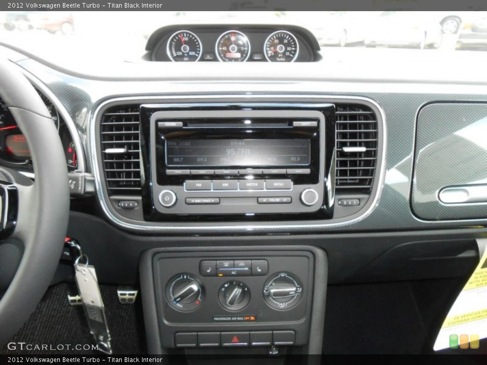 Titan Black Interior Controls for the 2012 Volkswagen Beetle Turbo #68432045