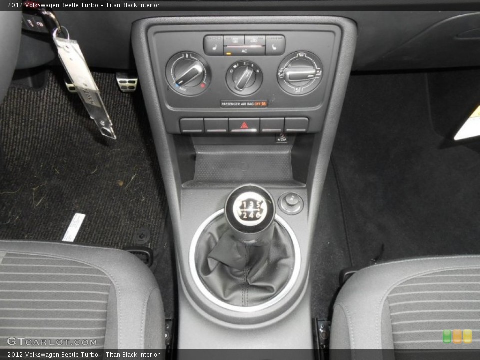 Titan Black Interior Transmission for the 2012 Volkswagen Beetle Turbo #68432054