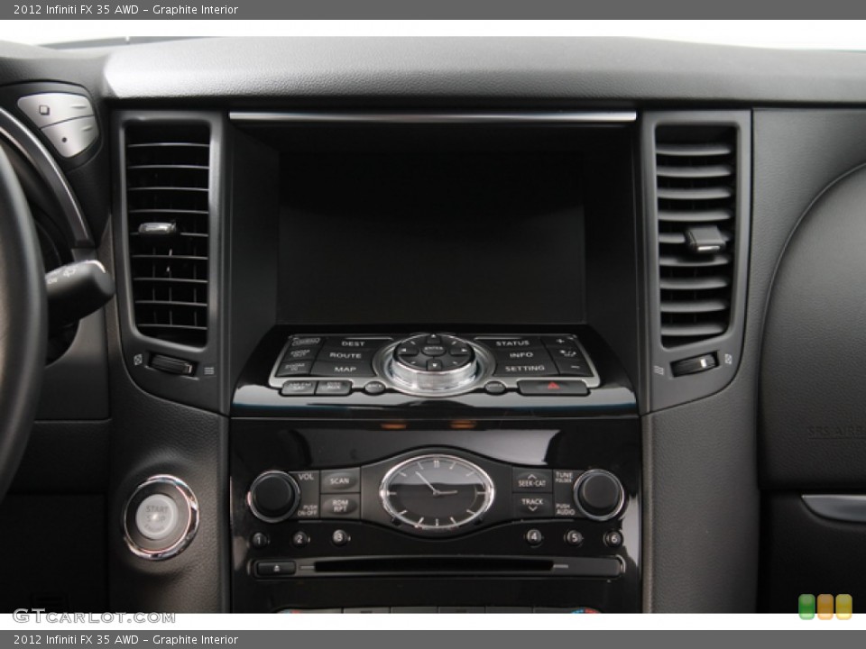 Graphite Interior Controls for the 2012 Infiniti FX 35 AWD #68434550