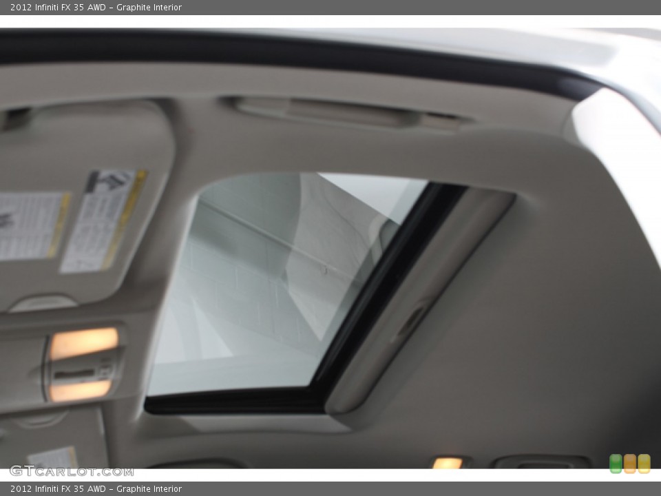 Graphite Interior Sunroof for the 2012 Infiniti FX 35 AWD #68434676