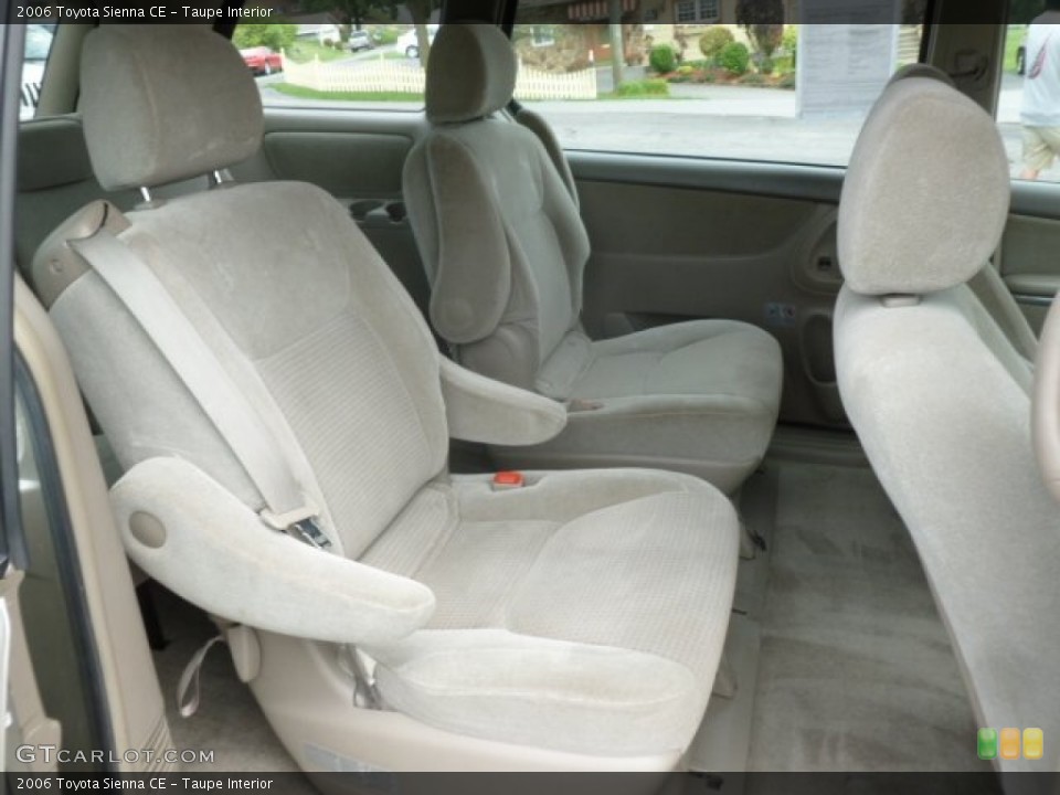 Taupe Interior Rear Seat for the 2006 Toyota Sienna CE #68434997