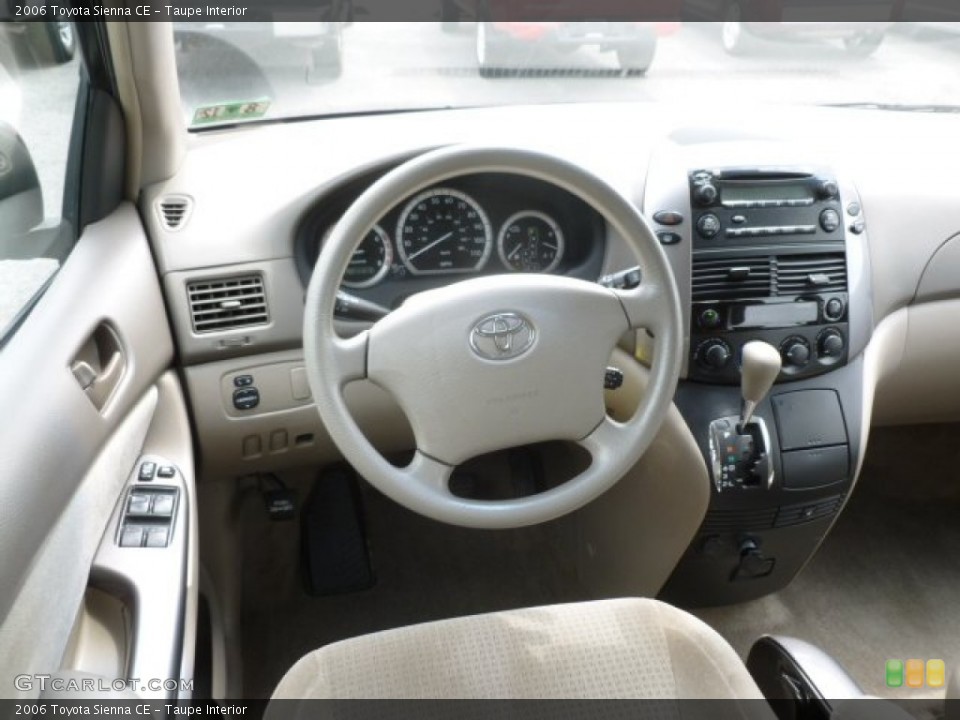 Taupe Interior Dashboard for the 2006 Toyota Sienna CE #68435021
