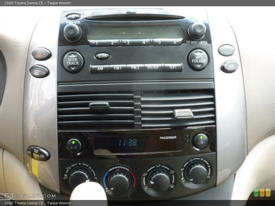 Taupe Interior Controls for the 2006 Toyota Sienna CE #68435057