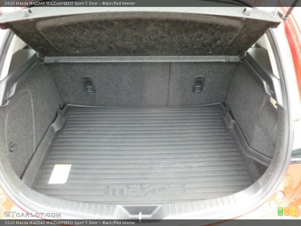 Black/Red Interior Trunk for the 2010 Mazda MAZDA3 MAZDASPEED3 Sport 5 Door #68435462