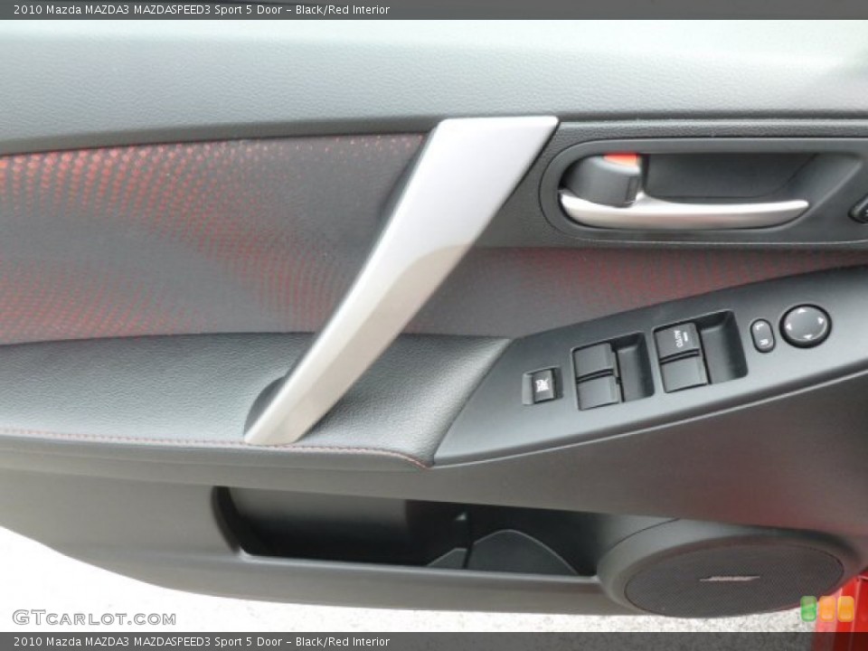 Black/Red Interior Door Panel for the 2010 Mazda MAZDA3 MAZDASPEED3 Sport 5 Door #68435480