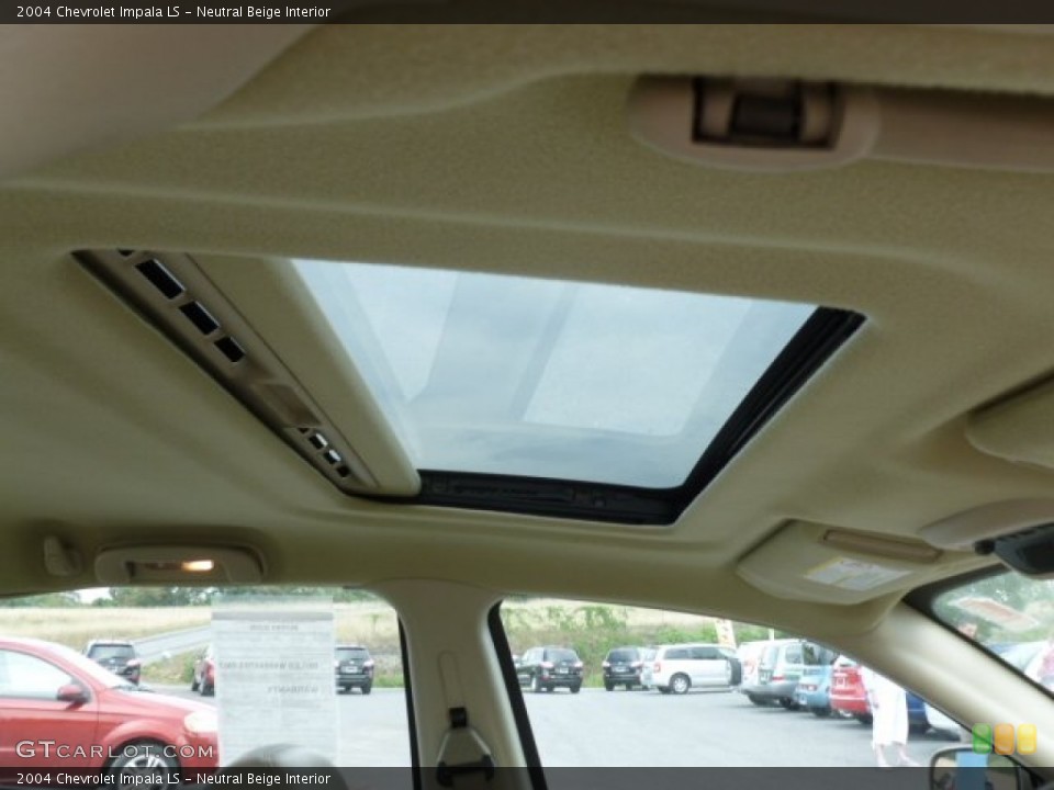 Neutral Beige Interior Sunroof for the 2004 Chevrolet Impala LS #68435864