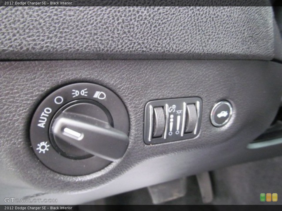 Black Interior Controls for the 2012 Dodge Charger SE #68437300