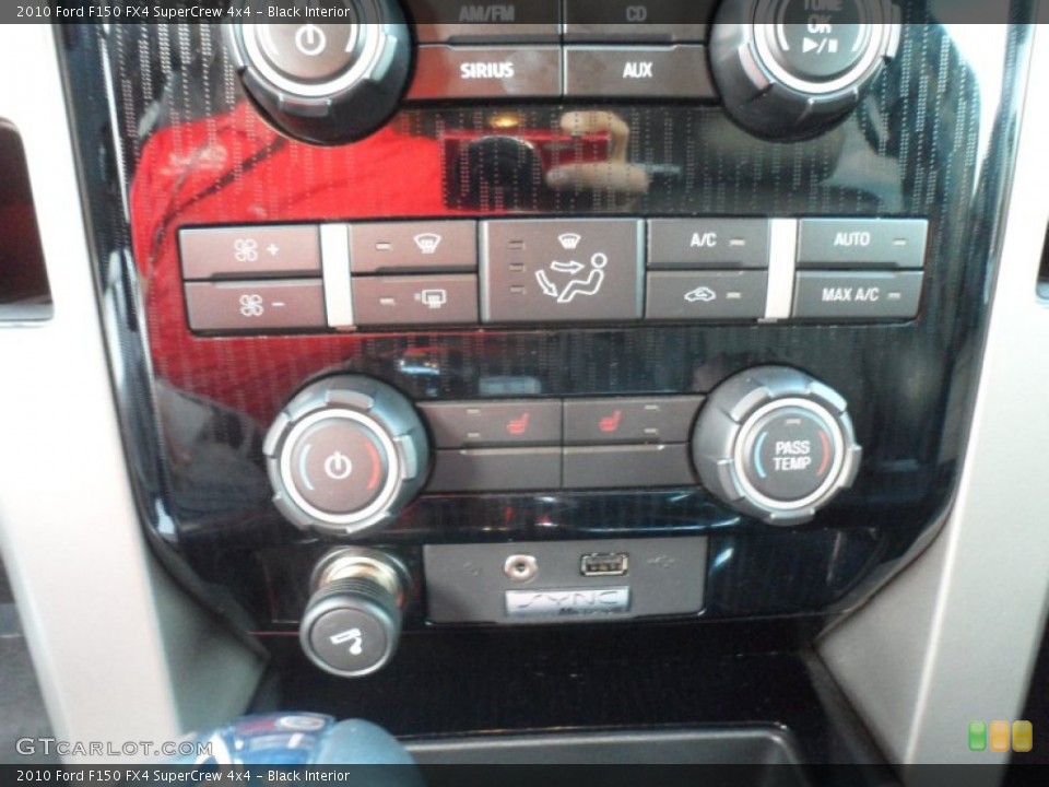 Black Interior Controls for the 2010 Ford F150 FX4 SuperCrew 4x4 #68439125