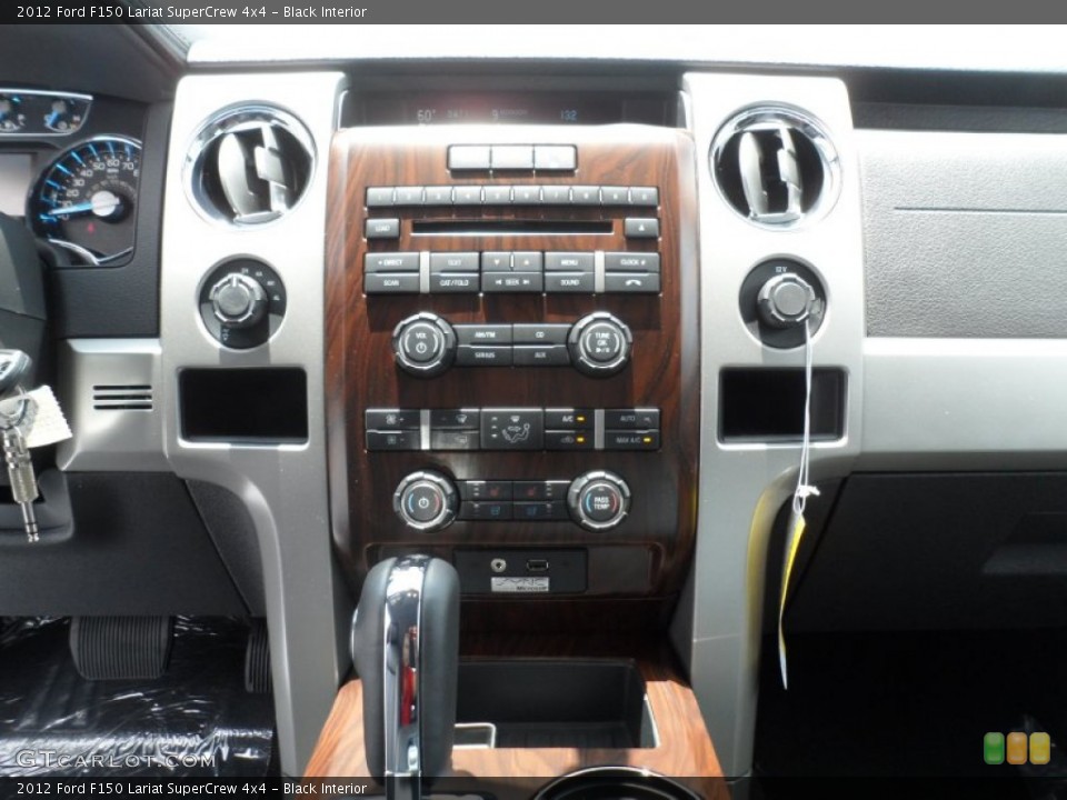 Black Interior Controls for the 2012 Ford F150 Lariat SuperCrew 4x4 #68441744