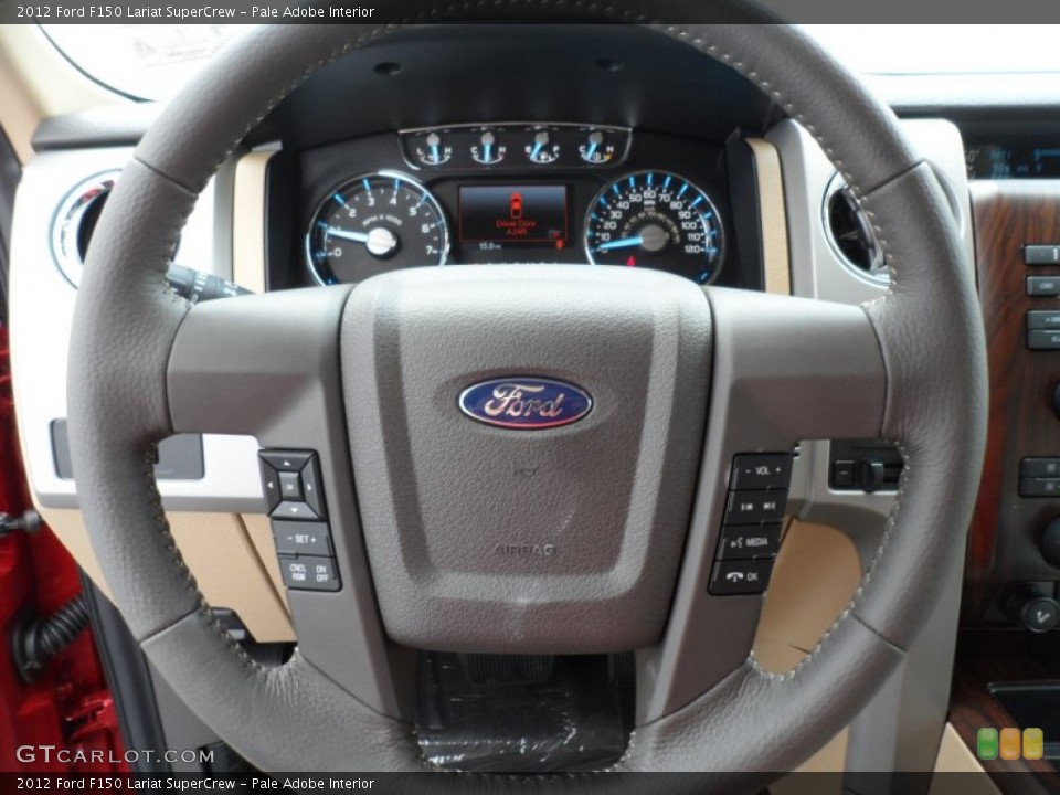 Pale Adobe Interior Steering Wheel for the 2012 Ford F150 Lariat SuperCrew #68442722