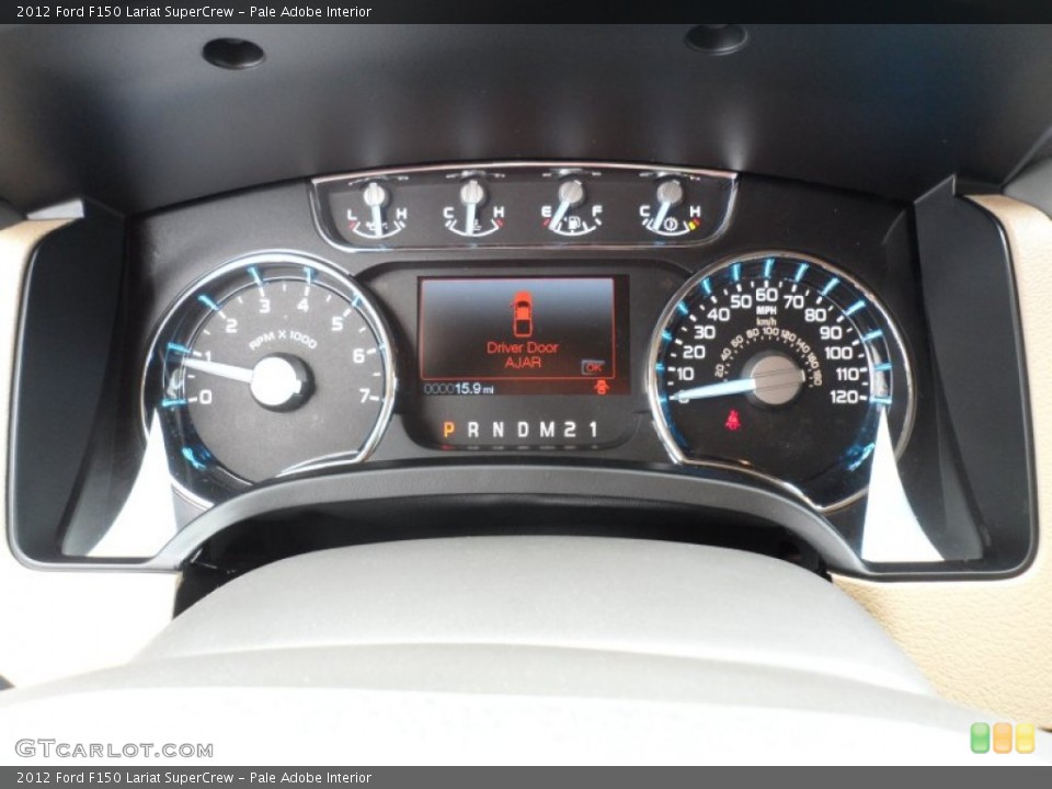 Pale Adobe Interior Gauges for the 2012 Ford F150 Lariat SuperCrew #68442731