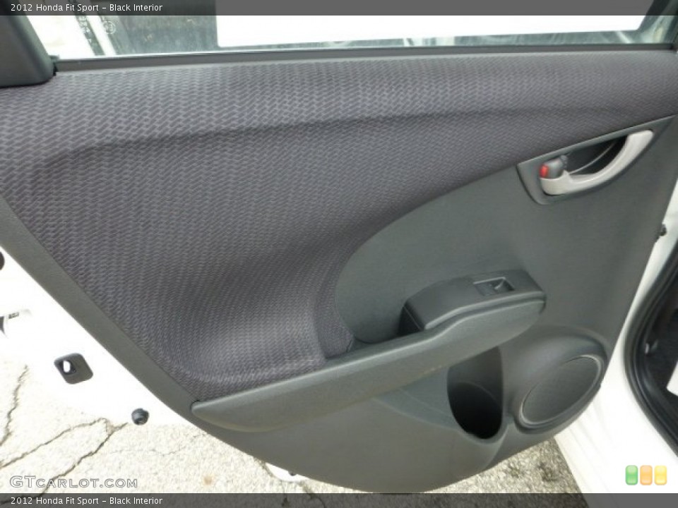 Black Interior Door Panel for the 2012 Honda Fit Sport #68443133