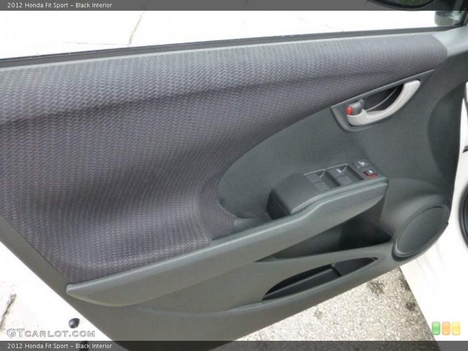 Black Interior Door Panel for the 2012 Honda Fit Sport #68443142