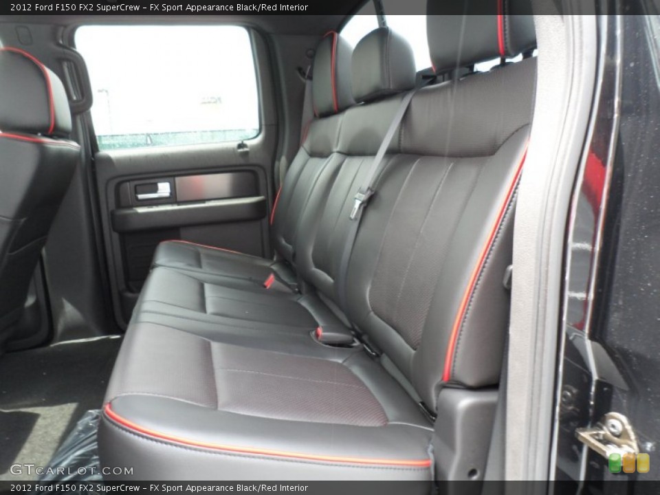 FX Sport Appearance Black/Red Interior Rear Seat for the 2012 Ford F150 FX2 SuperCrew #68444510