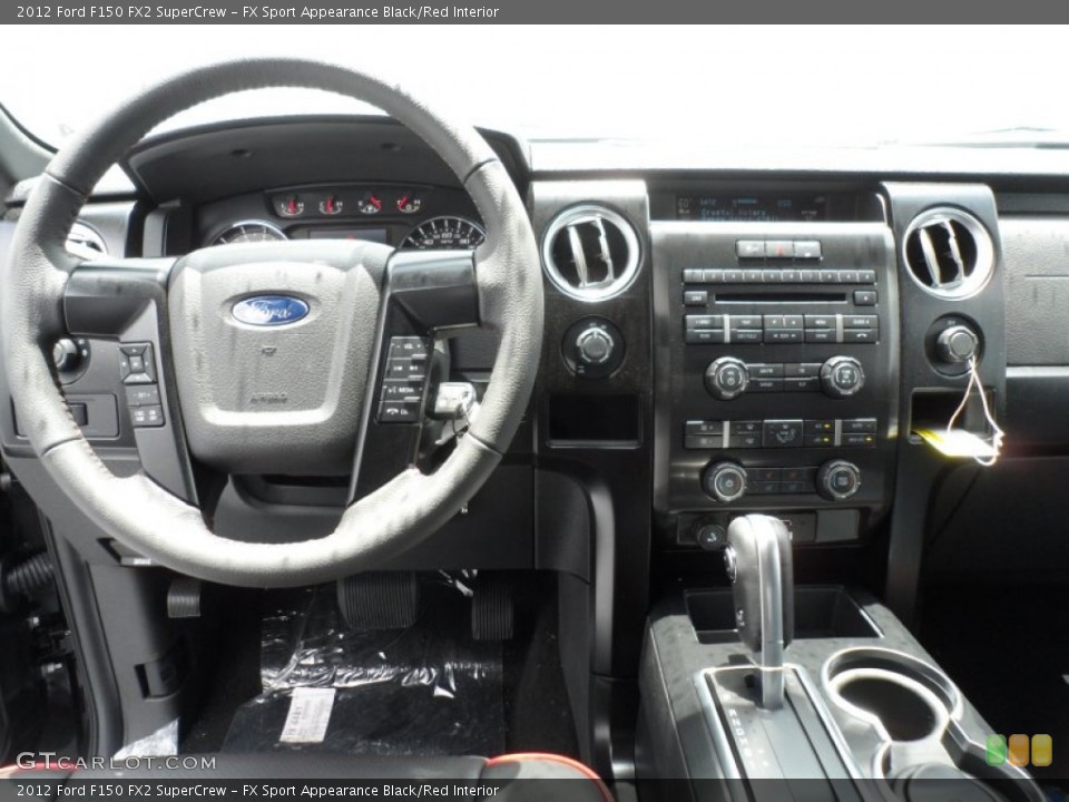 FX Sport Appearance Black/Red Interior Dashboard for the 2012 Ford F150 FX2 SuperCrew #68444558