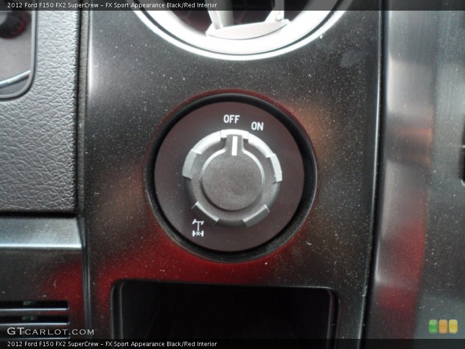 FX Sport Appearance Black/Red Interior Controls for the 2012 Ford F150 FX2 SuperCrew #68444597