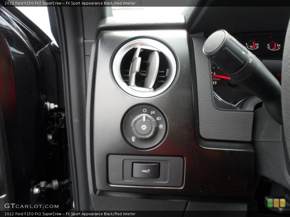 FX Sport Appearance Black/Red Interior Controls for the 2012 Ford F150 FX2 SuperCrew #68444630