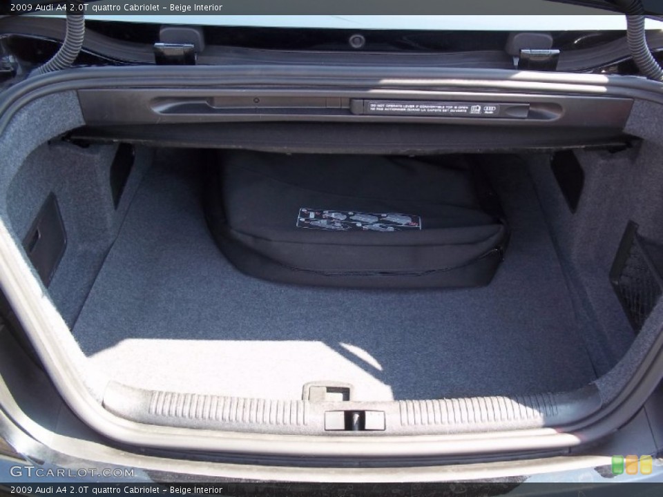 Beige Interior Trunk for the 2009 Audi A4 2.0T quattro Cabriolet #68445476