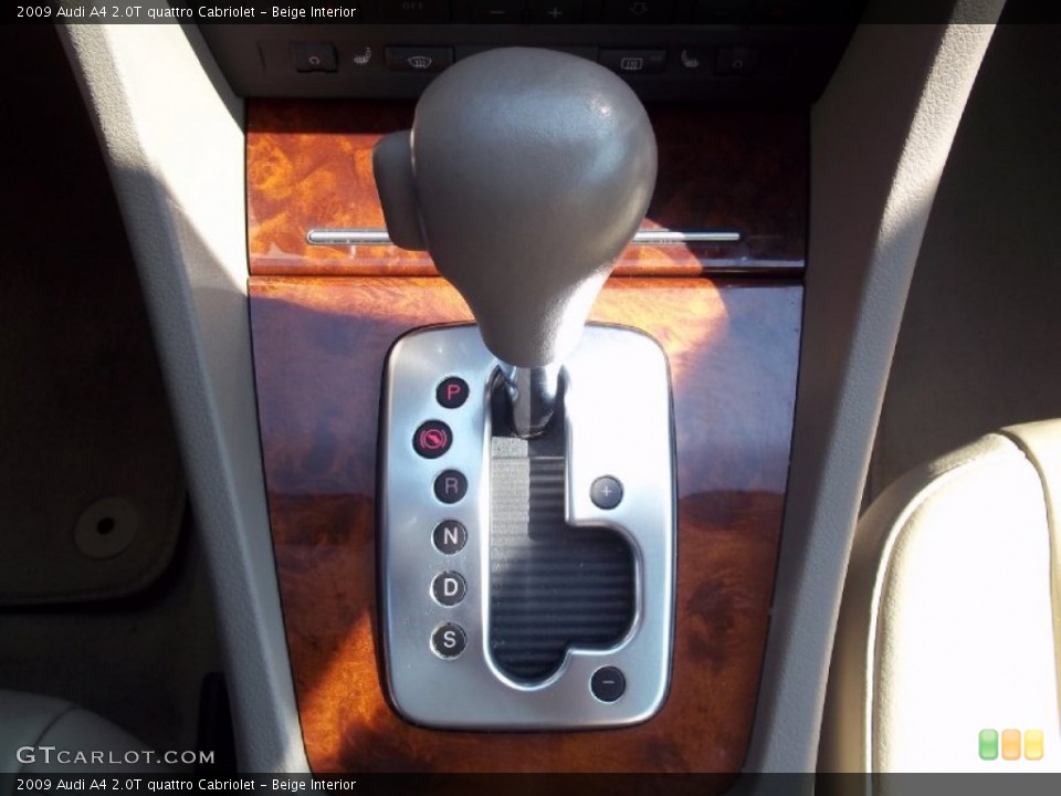 Beige Interior Transmission for the 2009 Audi A4 2.0T quattro Cabriolet #68445569