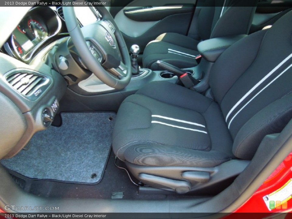 Black/Light Diesel Gray Interior Photo for the 2013 Dodge Dart Rallye #68446367