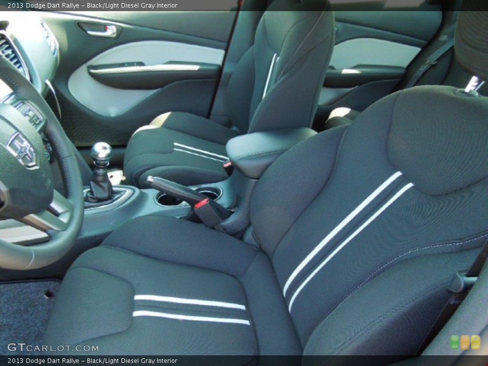 Black/Light Diesel Gray Interior Front Seat for the 2013 Dodge Dart Rallye #68446376