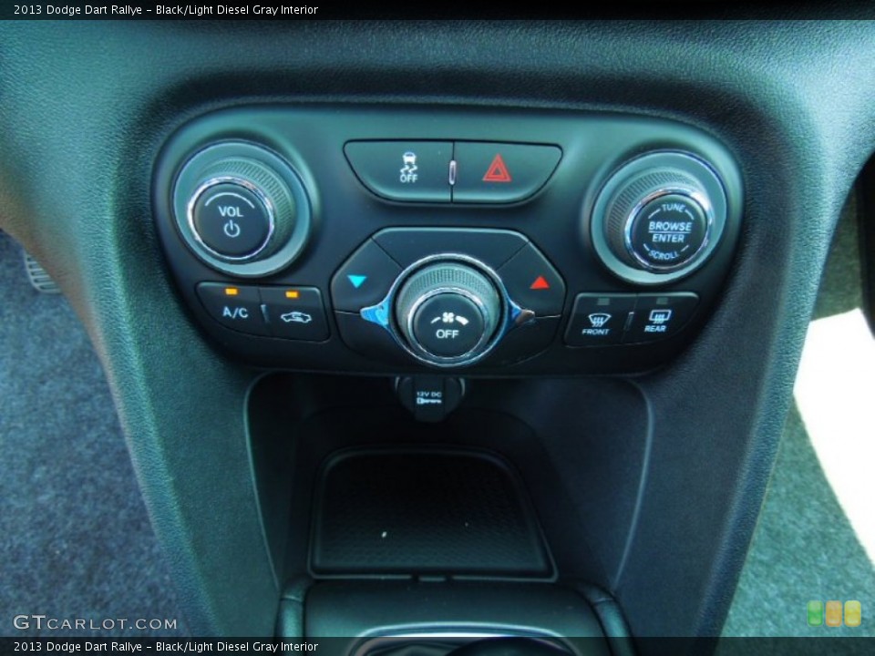 Black/Light Diesel Gray Interior Controls for the 2013 Dodge Dart Rallye #68446403