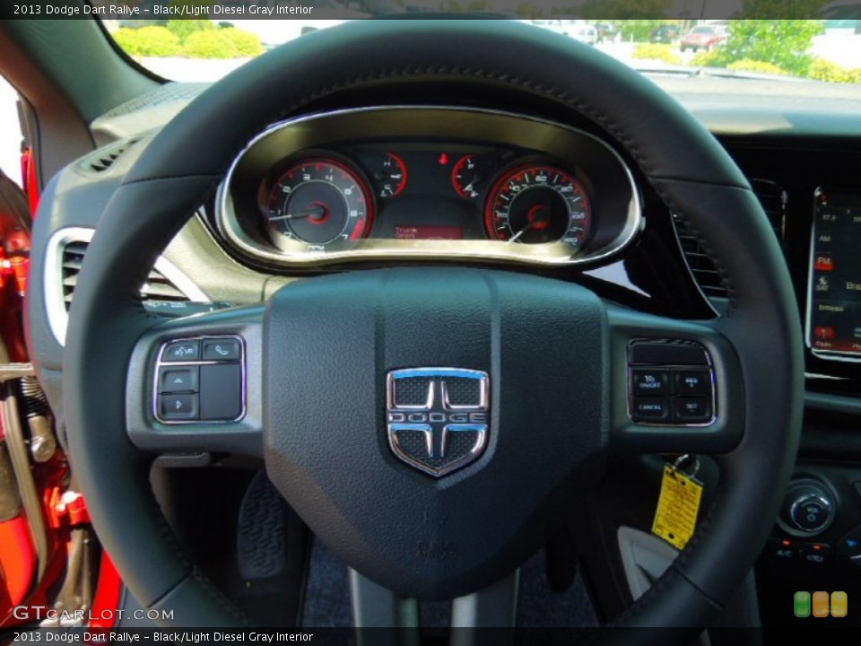 Black/Light Diesel Gray Interior Steering Wheel for the 2013 Dodge Dart Rallye #68446421