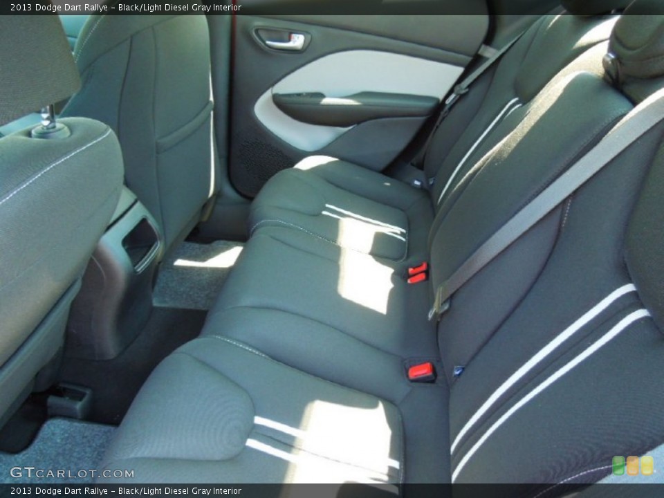 Black/Light Diesel Gray Interior Rear Seat for the 2013 Dodge Dart Rallye #68446443