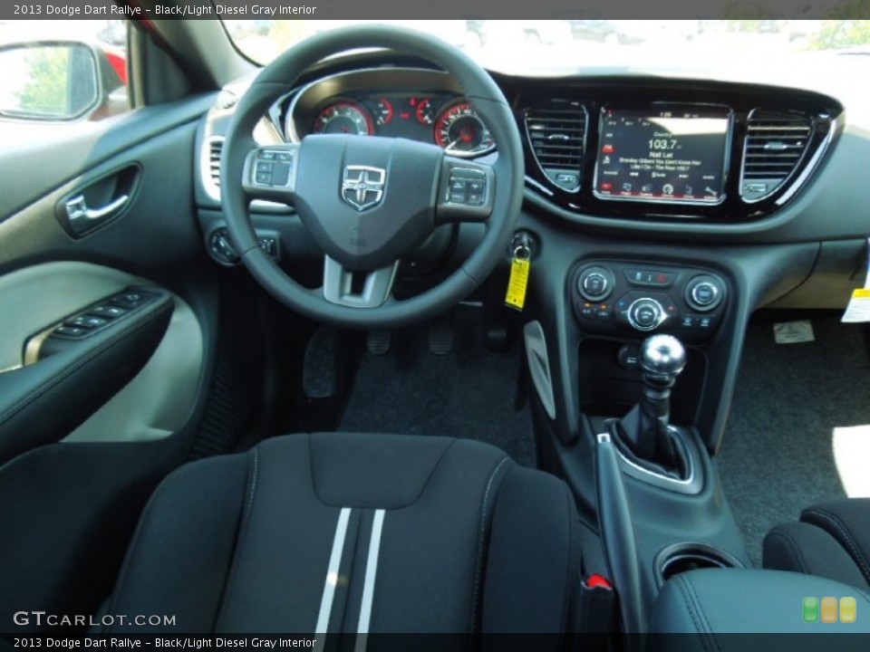 Black/Light Diesel Gray Interior Dashboard for the 2013 Dodge Dart Rallye #68446451