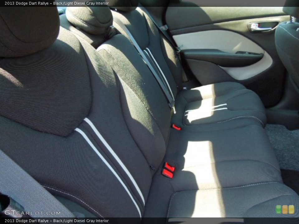 Black/Light Diesel Gray Interior Rear Seat for the 2013 Dodge Dart Rallye #68446478