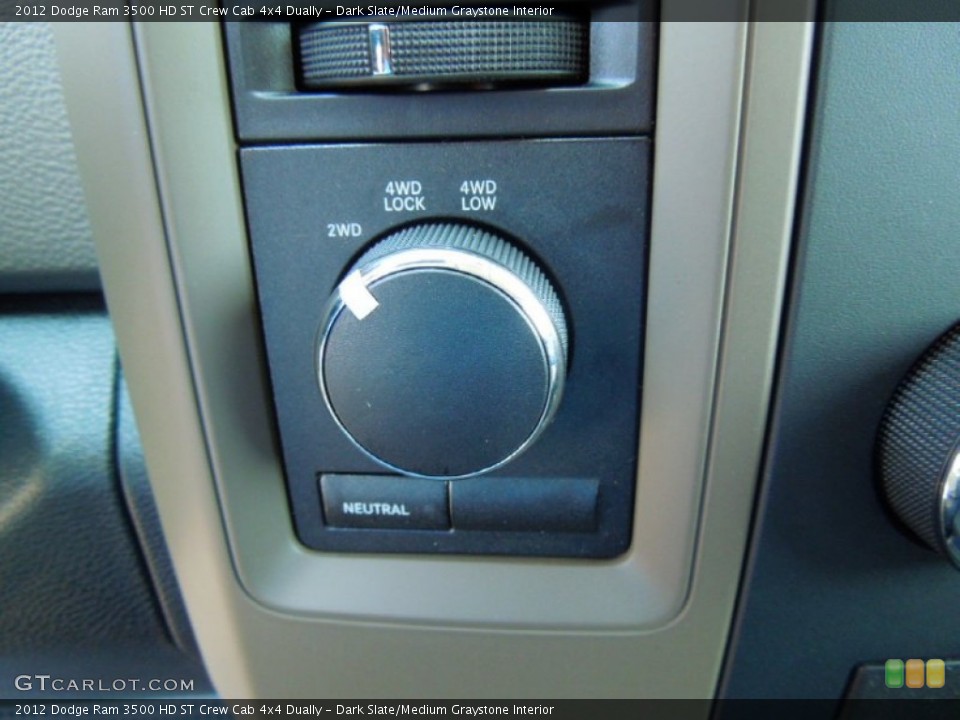 Dark Slate/Medium Graystone Interior Controls for the 2012 Dodge Ram 3500 HD ST Crew Cab 4x4 Dually #68446631