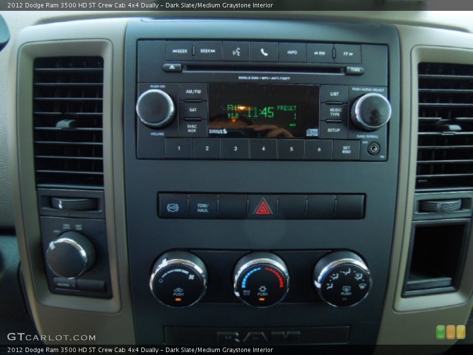 Dark Slate/Medium Graystone Interior Controls for the 2012 Dodge Ram 3500 HD ST Crew Cab 4x4 Dually #68446637