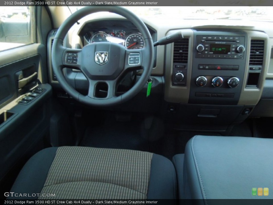 Dark Slate/Medium Graystone Interior Dashboard for the 2012 Dodge Ram 3500 HD ST Crew Cab 4x4 Dually #68446675