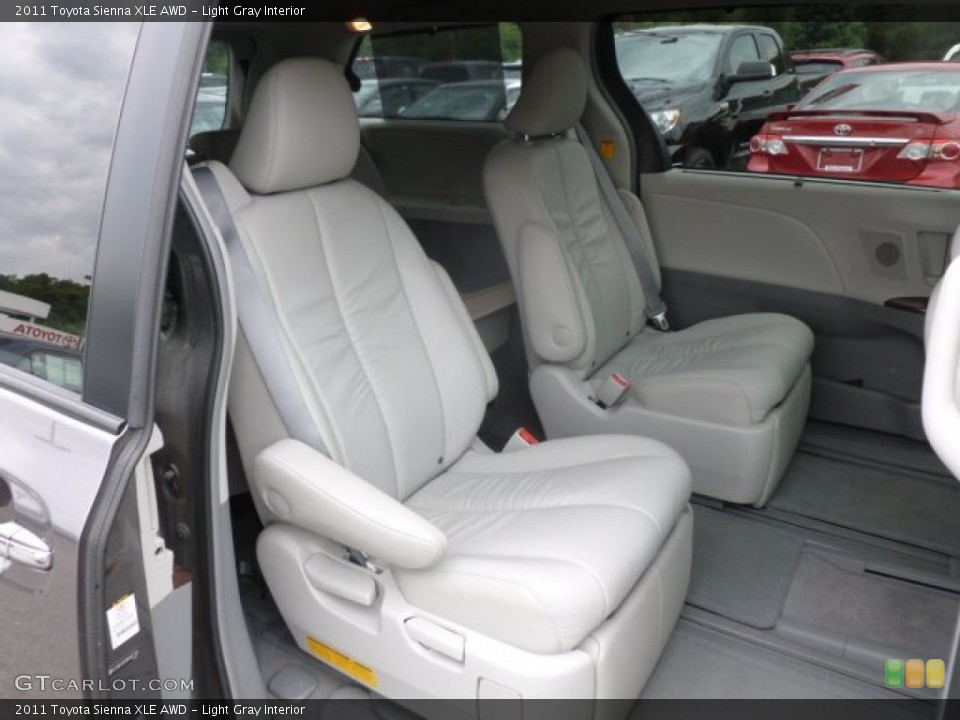 Light Gray Interior Rear Seat for the 2011 Toyota Sienna XLE AWD #68447888
