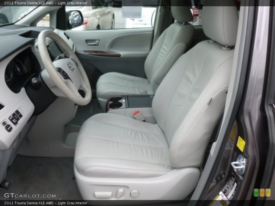 Light Gray Interior Front Seat for the 2011 Toyota Sienna XLE AWD #68447897