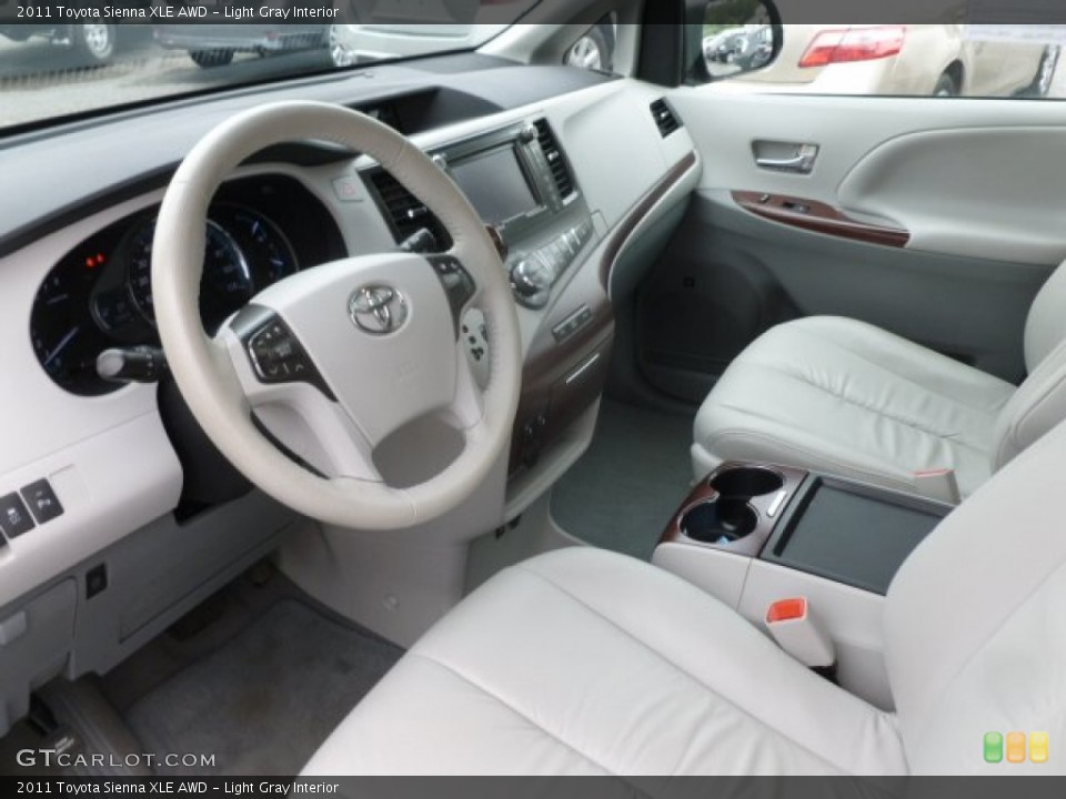 Light Gray Interior Prime Interior for the 2011 Toyota Sienna XLE AWD #68447906
