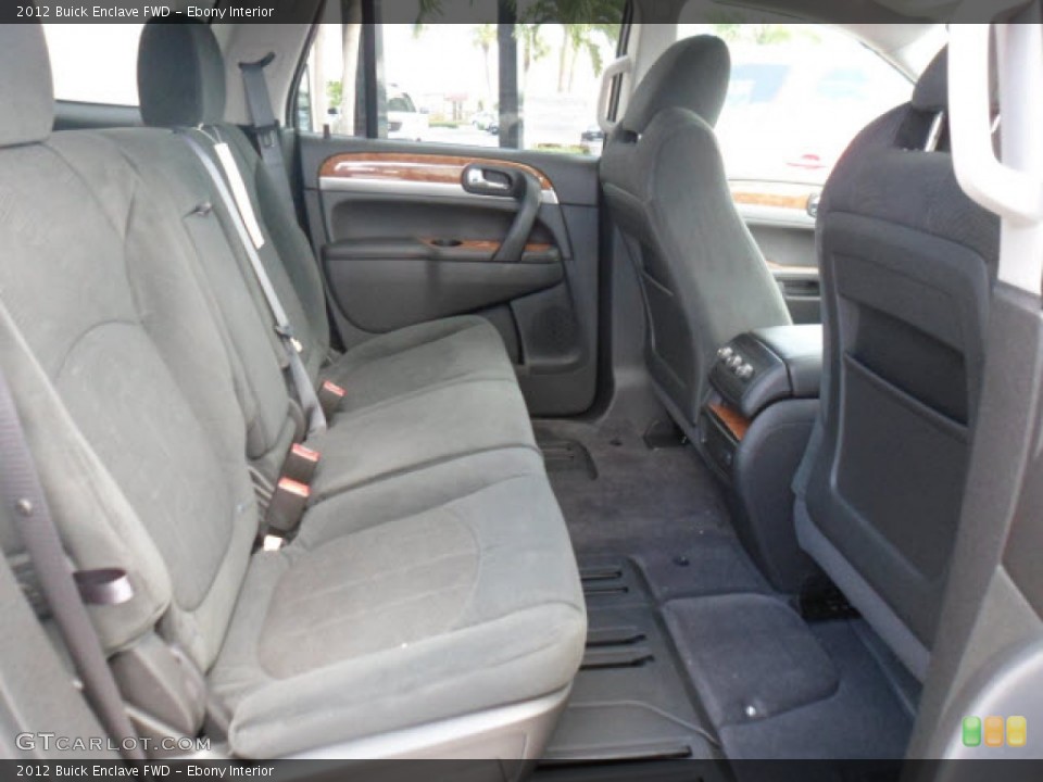 Ebony Interior Rear Seat for the 2012 Buick Enclave FWD #68448503
