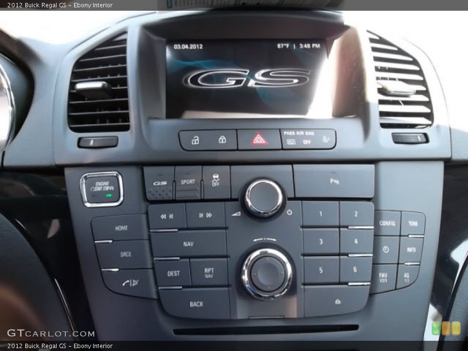 Ebony Interior Controls for the 2012 Buick Regal GS #68448833