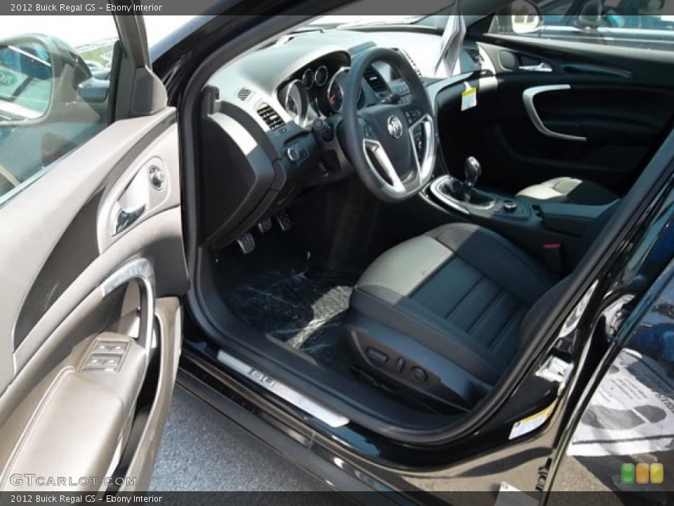 Ebony Interior Photo for the 2012 Buick Regal GS #68448869