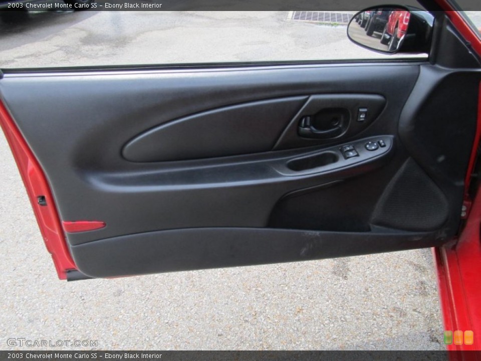 Ebony Black Interior Door Panel for the 2003 Chevrolet Monte Carlo SS #68449994