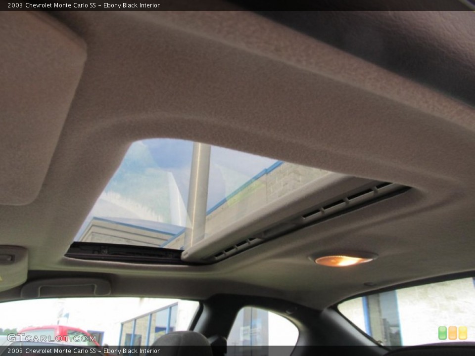 Ebony Black Interior Sunroof for the 2003 Chevrolet Monte Carlo SS #68450000