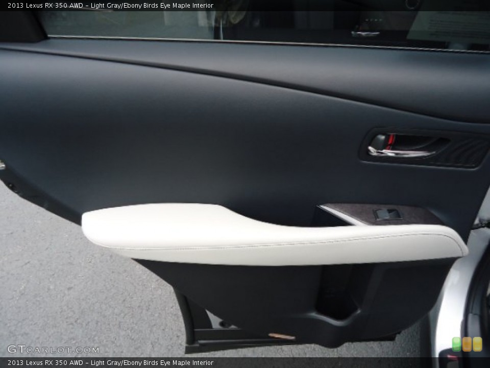 Light Gray/Ebony Birds Eye Maple Interior Door Panel for the 2013 Lexus RX 350 AWD #68451269